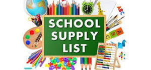 2018-2019 School Supply List