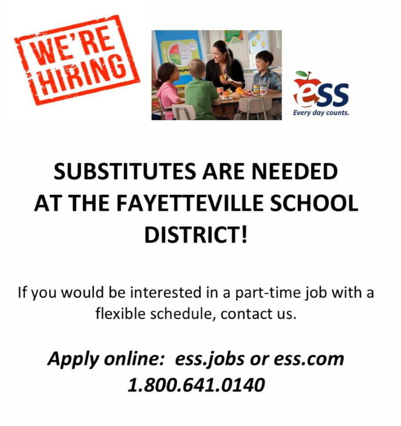 The District is in Need of Substitute Teachers