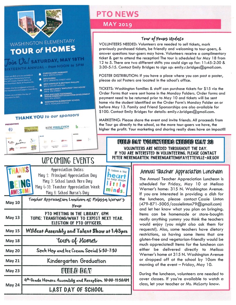 PTO May Newsletter