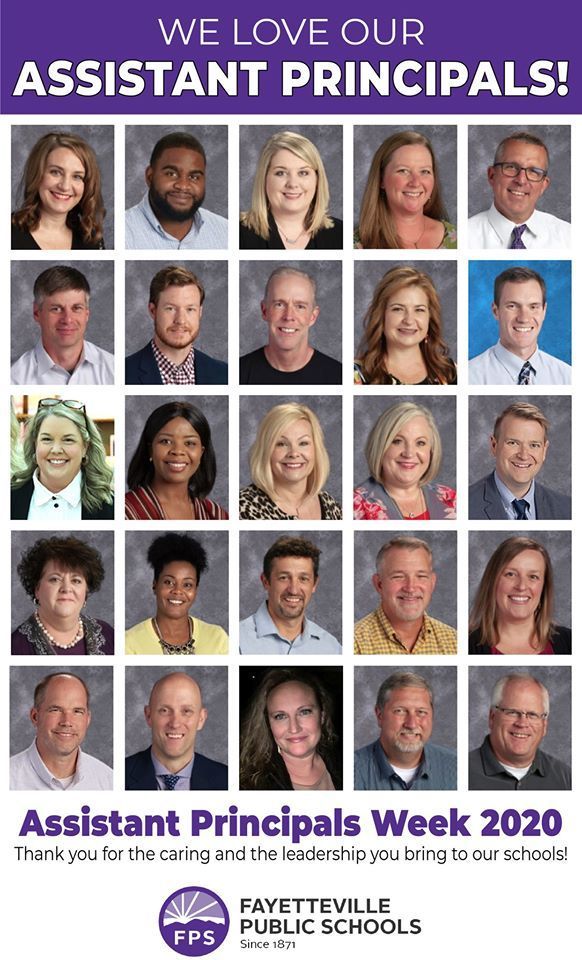 Graphic of all 25 FPS Assistant Principals