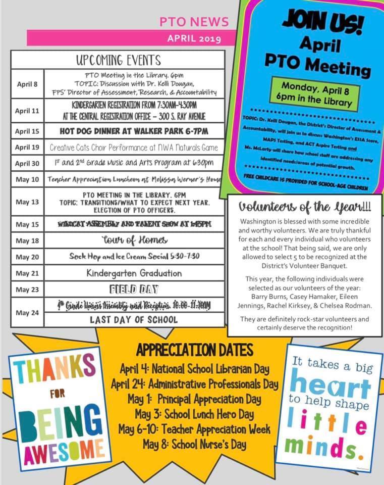 APRIL PTO Newsletter