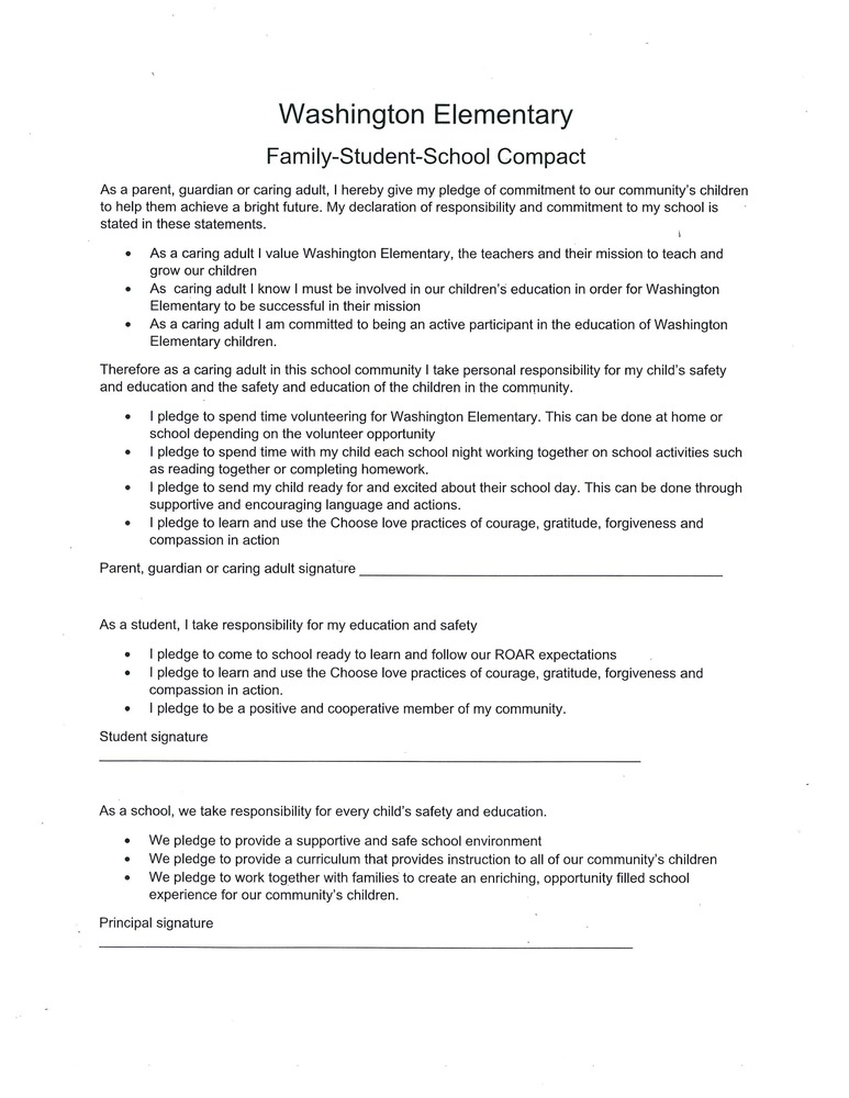 Family - Student - School Compact