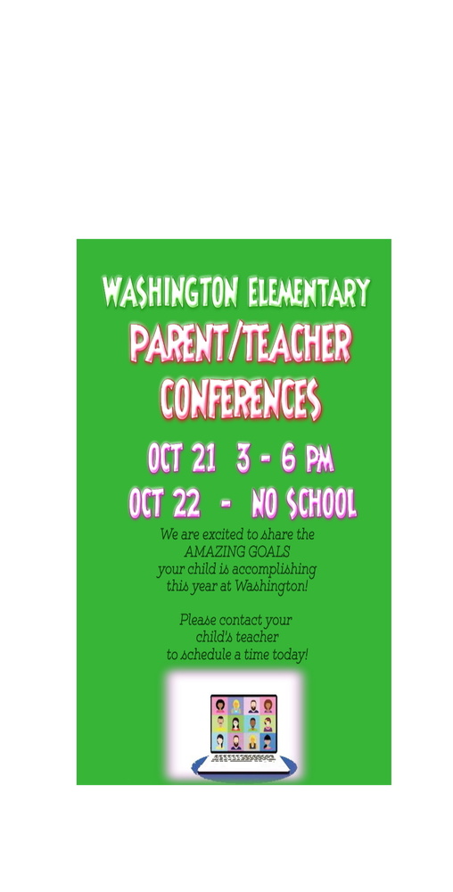 parent teacher conferences flyer