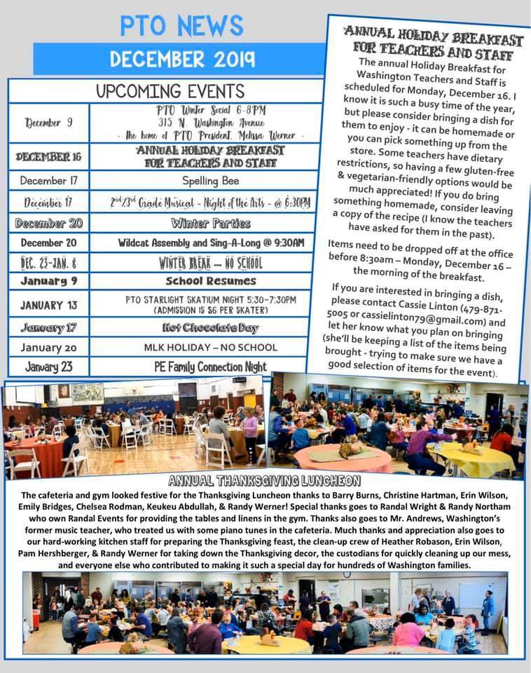 PTO December Newsletter