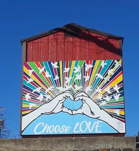 Washington Students Create Choose Love Mural