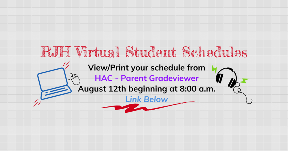 RJH Virtual Student Schedules
