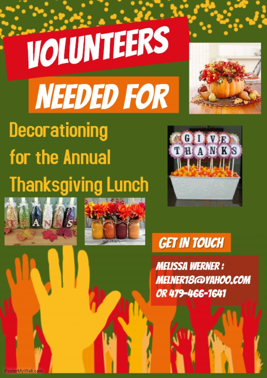 Volunteers needed for Washington’s Annual Thanksgiving Luncheon
