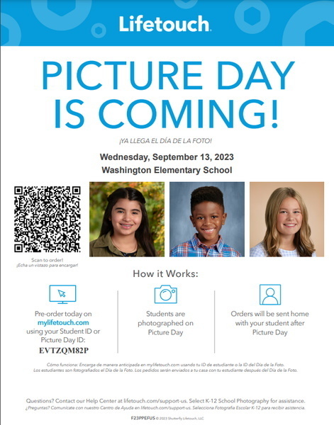 Picture Day - Wednesday, September 13, 2023