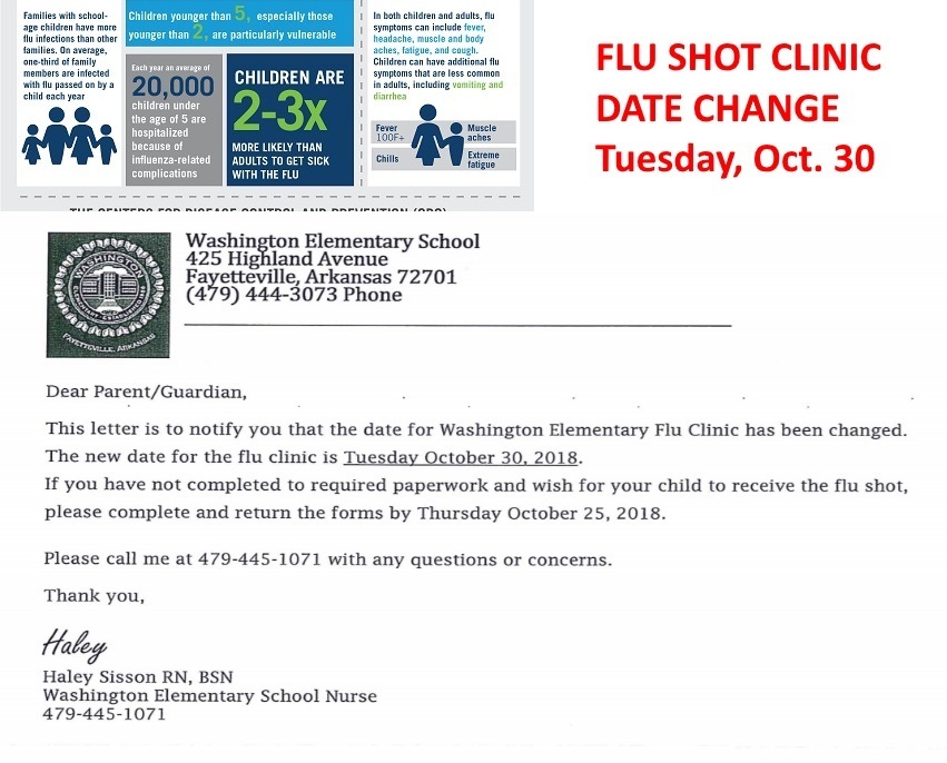 Our school is offering free Flu Shots on October 30