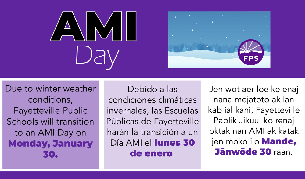 AMI Day on Monday, January 30