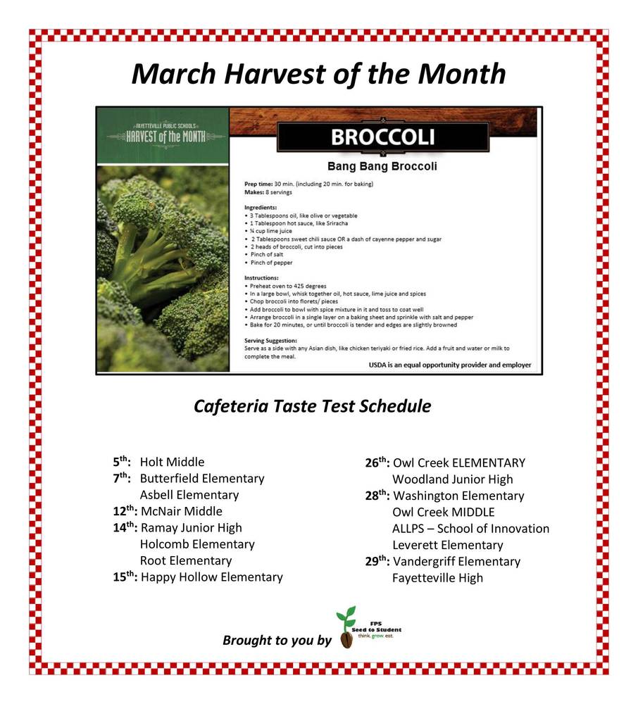 March Harvest of the Month