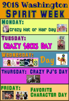 SPIRIT WEEK - - Friday is Dress as your Favorite Character Day
