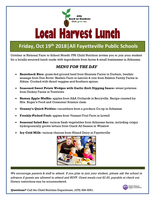 Local Harvest Lunch Friday, October 19th!