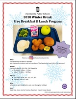 2018 Winter Break Free Breakfast and Lunch Program