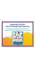 SPEECH PATHOLOGIST APPRECIATION DAY - WEDNESDAY, MAY 18, 2022