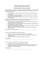 Family - Student - School Compact