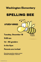 2018 SPELLING BEE - Dec 18 9:00 am