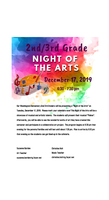 2nd/3rd Grades NIGHT OF THE ARTS - Tuesday, December 17