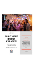 Spirit Night School Fundraiser: BIG BOX KARAOKE!  Sunday, Jan. 2   4:30 - 11 pm  50% of Karaoke fees goes to Washington Elementary School!