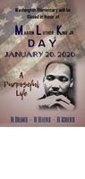 Washington Elementary Will Be Closed Monday, January 20th in Honor of Martin Luther King Jr's Birthday