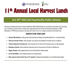 11th ANNUAL LOCAL HARVEST LUNCH - FIRDAY, OCT. 29th