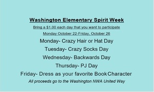 Washington Elementary Spirit Week