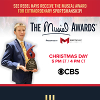 Rebel Hays Honored on the Musial Awards on Christmas Day!