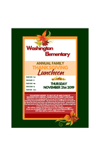 Join Us for Our Annual Thanksgiving Luncheon Thursday, Nov. 21st