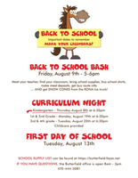 Butterfield Back to School
