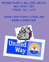 McNair Purple Bulldog United Way Spirit Day