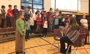 Moments from 4th Grade Music Program and Art Show