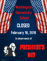No school - President's Day 