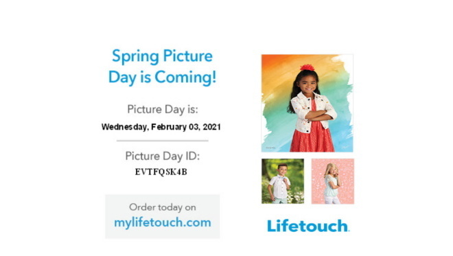 spring 2021 picture day flyer