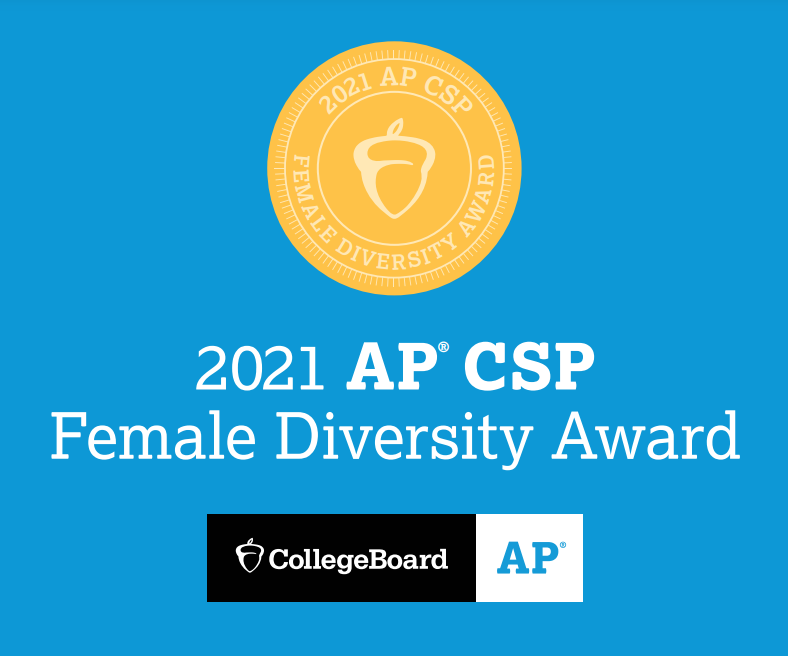 AP CSP Female Diversity Award