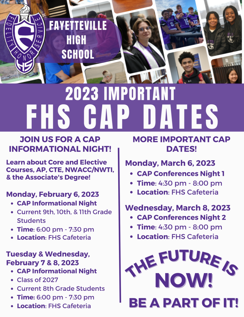 2023 Important FHS CAP Dates