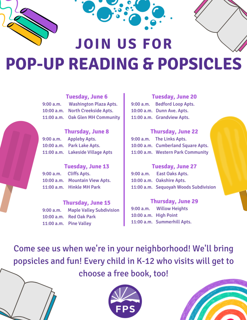 Join us for Pop-up Reading & Popsicles!