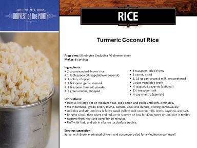 Tumeric Coconut Rice recipe