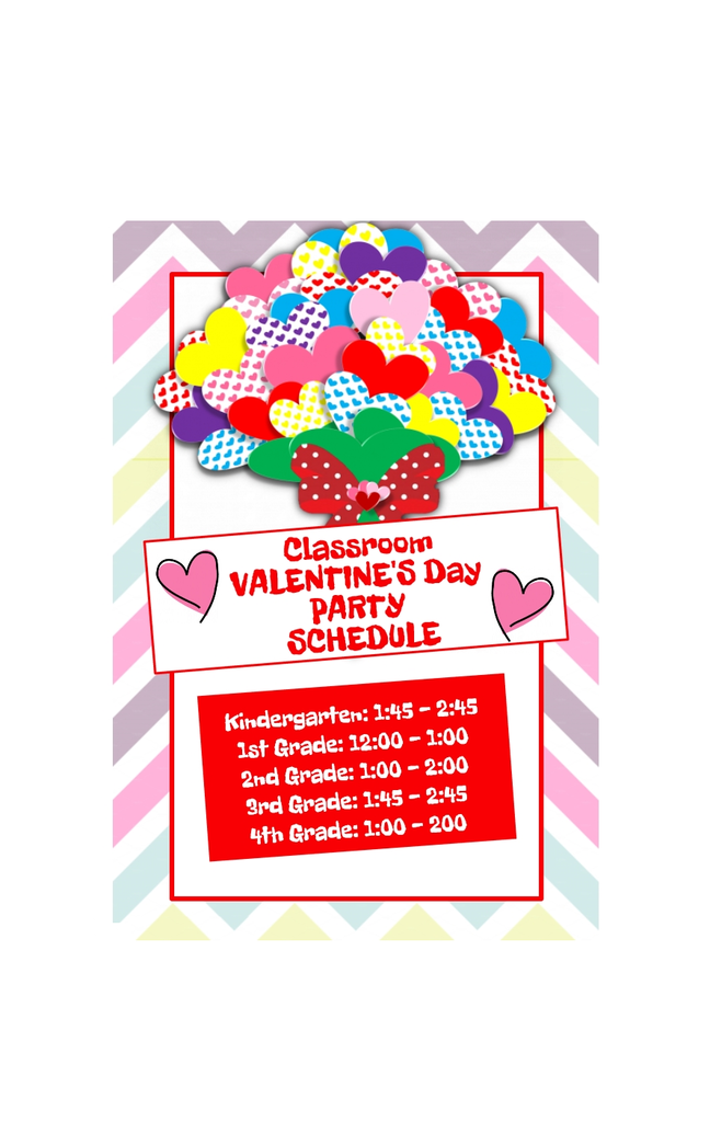 valentine party schedule